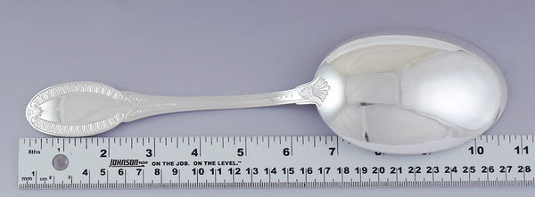 Fabulous Italian 800 Silver Large Casserole Serving Scoop Spoon NO MONO 10 3/4"