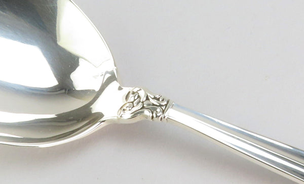 Lovely International Royal Danish Sterling Silver Serving Spoon No Mono 9 1/8"