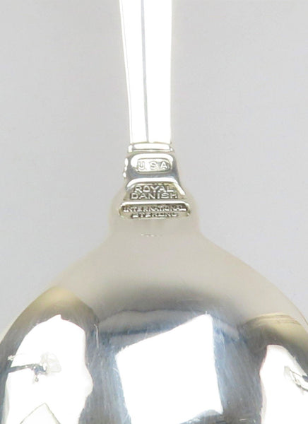 Lovely International Royal Danish Sterling Silver Serving Spoon No Mono 9 1/8"