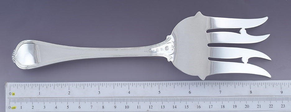 Fab Towle Sterling Silver Paul Revere Asparagus / Meat Serving Fork 8 3/4"