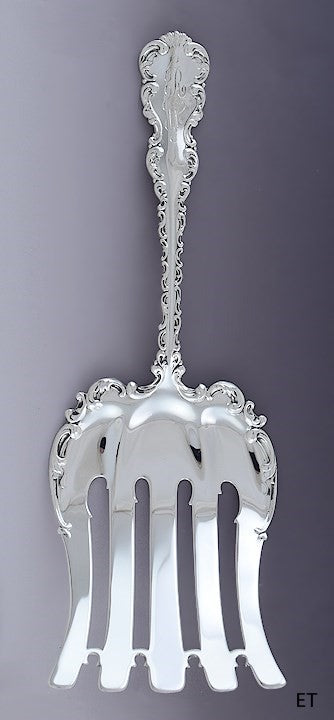 Lovely Whiting Sterling Silver Louis XV Asparagus Server / Serving Fork