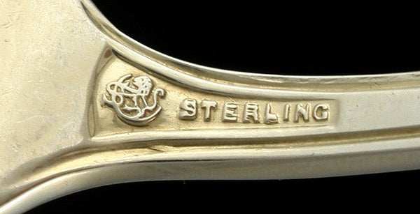 12 American Chippendale Sterling Salad/Pastry Forks