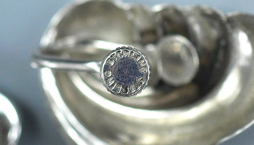 4 Pcs Sterling Silver and Silver Pl Screw-Back/Clip-On Earrings