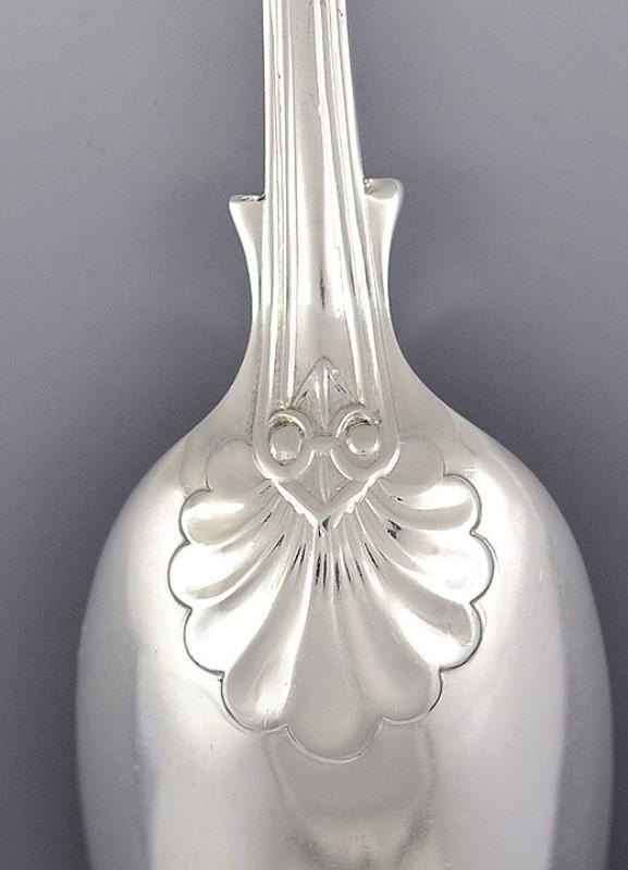 6 English Sterling1906 Fiddle Thread and Shell Teaspoons Coffee Spoons