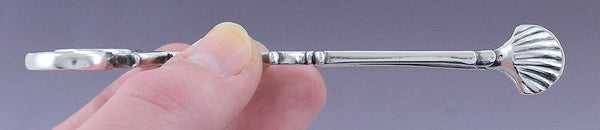 Antique c1760-1770 Rare Pair American? Coin Silver Sugar Nips / Tongs