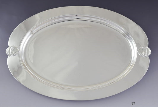 Superb International Sterling Silver Falmouth Oval Serving Tray W413