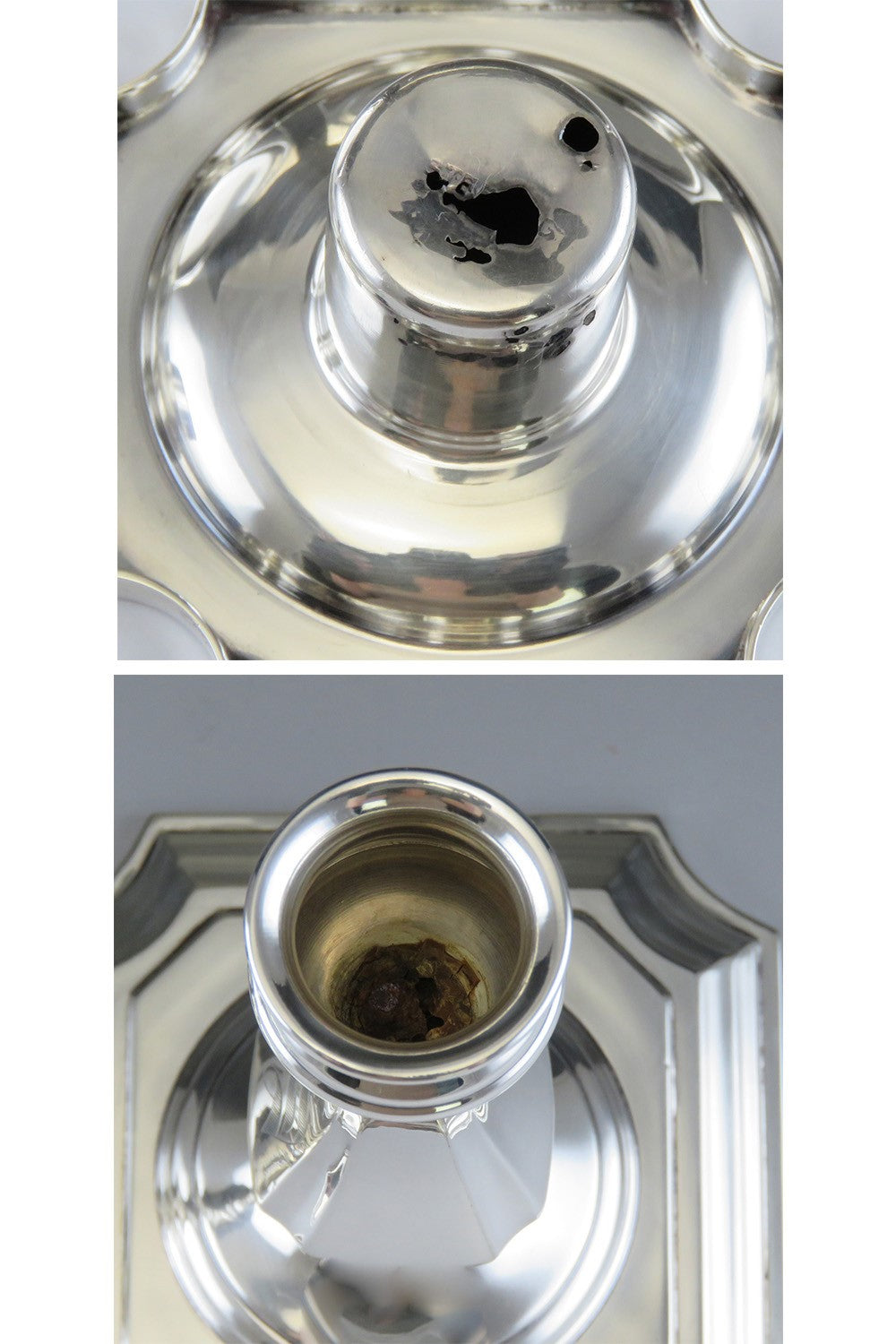 Vintage Mueck Cary American Colonial Form Sterling Silver Candlesticks 6 1/4"
