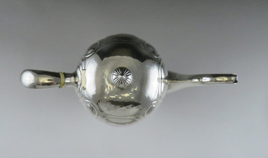 Antique American Arts Crafts Sterling Silver Art Shop Handwrought Chicago Teapot