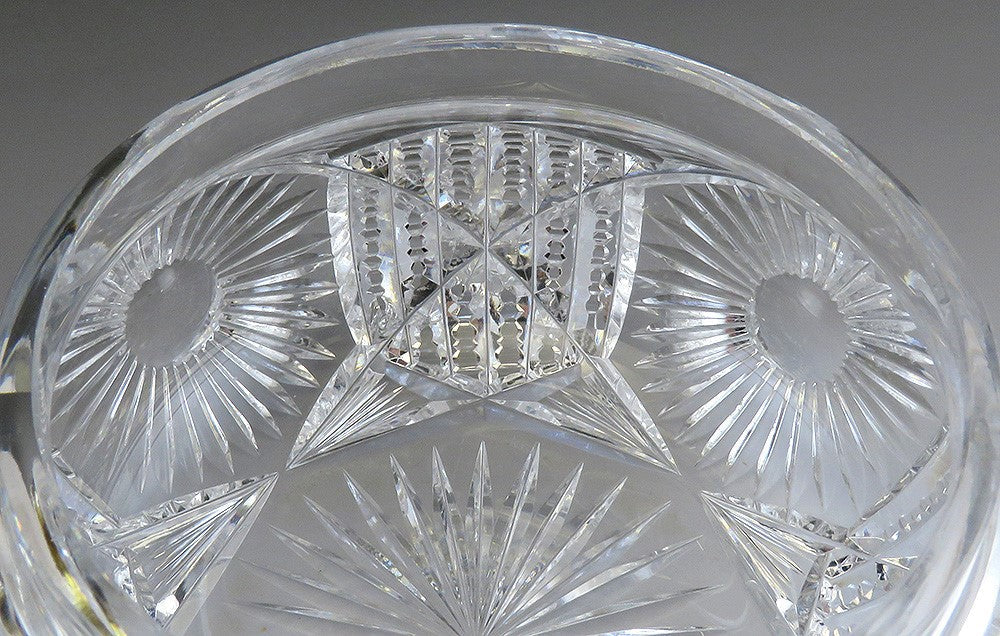 Antique Art Nouveau 1909 Gorham Sterling Silver Glass Vanity Dresser Box/Jar