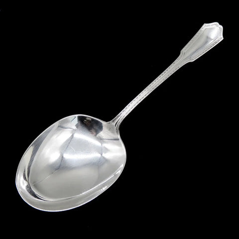 Antique Sterling Silver Gorham Roanoke 1913 Large Casserole Serving Spoon 9 1/2"