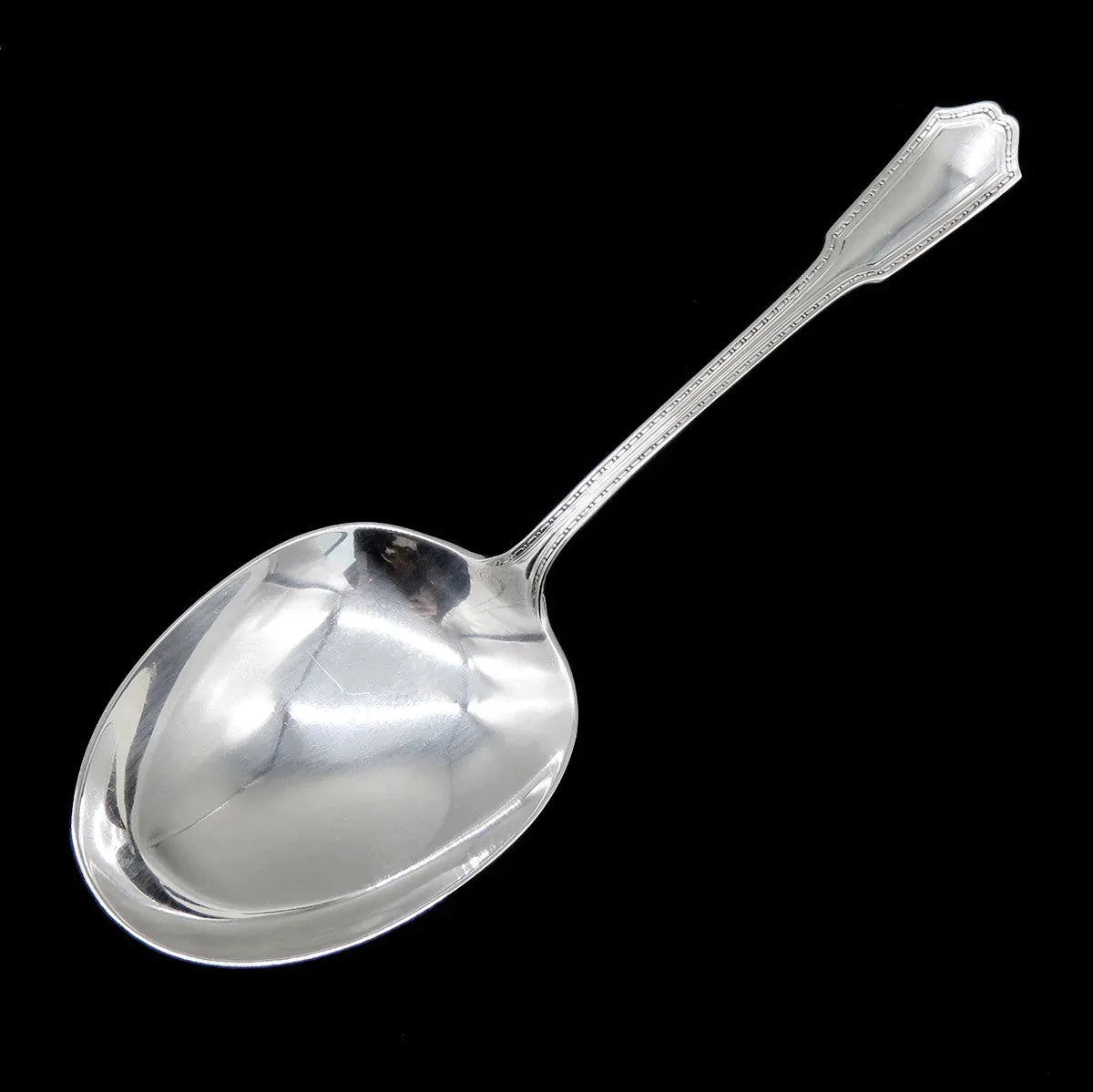Antique Sterling Silver Gorham Roanoke 1913 Large Casserole Serving Spoon 9 1/2"