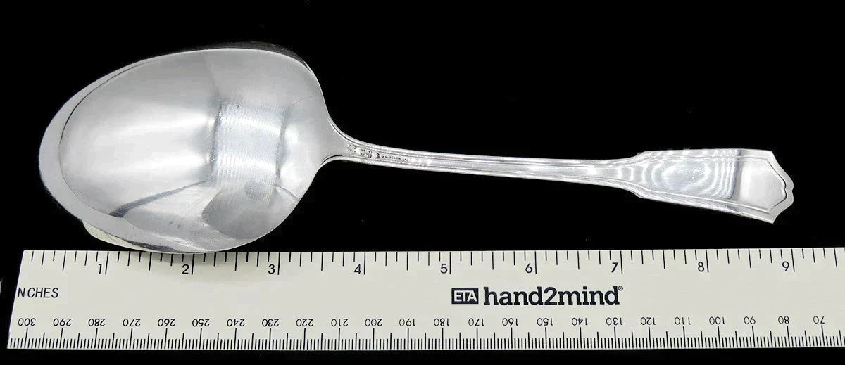 Antique Sterling Silver Gorham Roanoke 1913 Large Casserole Serving Spoon 9 1/2"