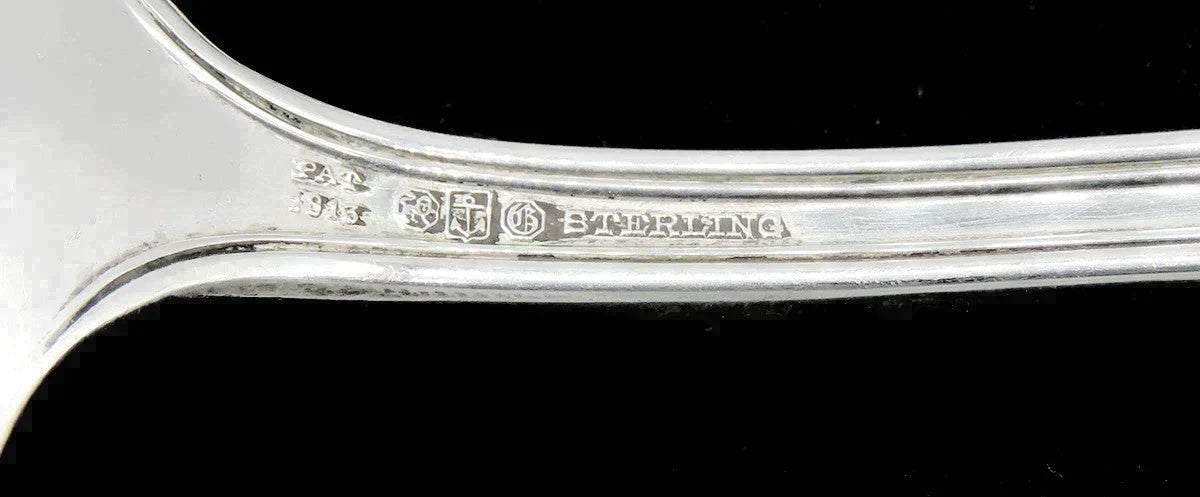 Antique Sterling Silver Gorham Roanoke 1913 Large Casserole Serving Spoon 9 1/2"