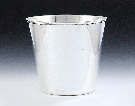 Antique 1775 American Colonial Coin Silver Beaker Cup Wm Little