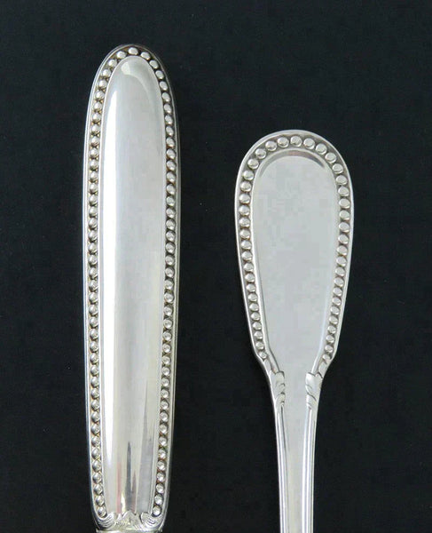 French 950 Silver Ercuis Lafayette 4pc Flatware Place Setting Forks Spoon Knife