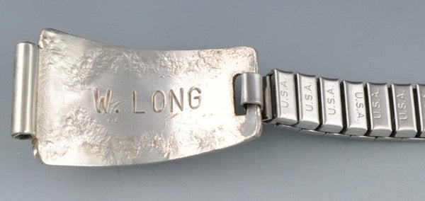 Southwestern Sterling Silver Stretch W. Long Watch Band