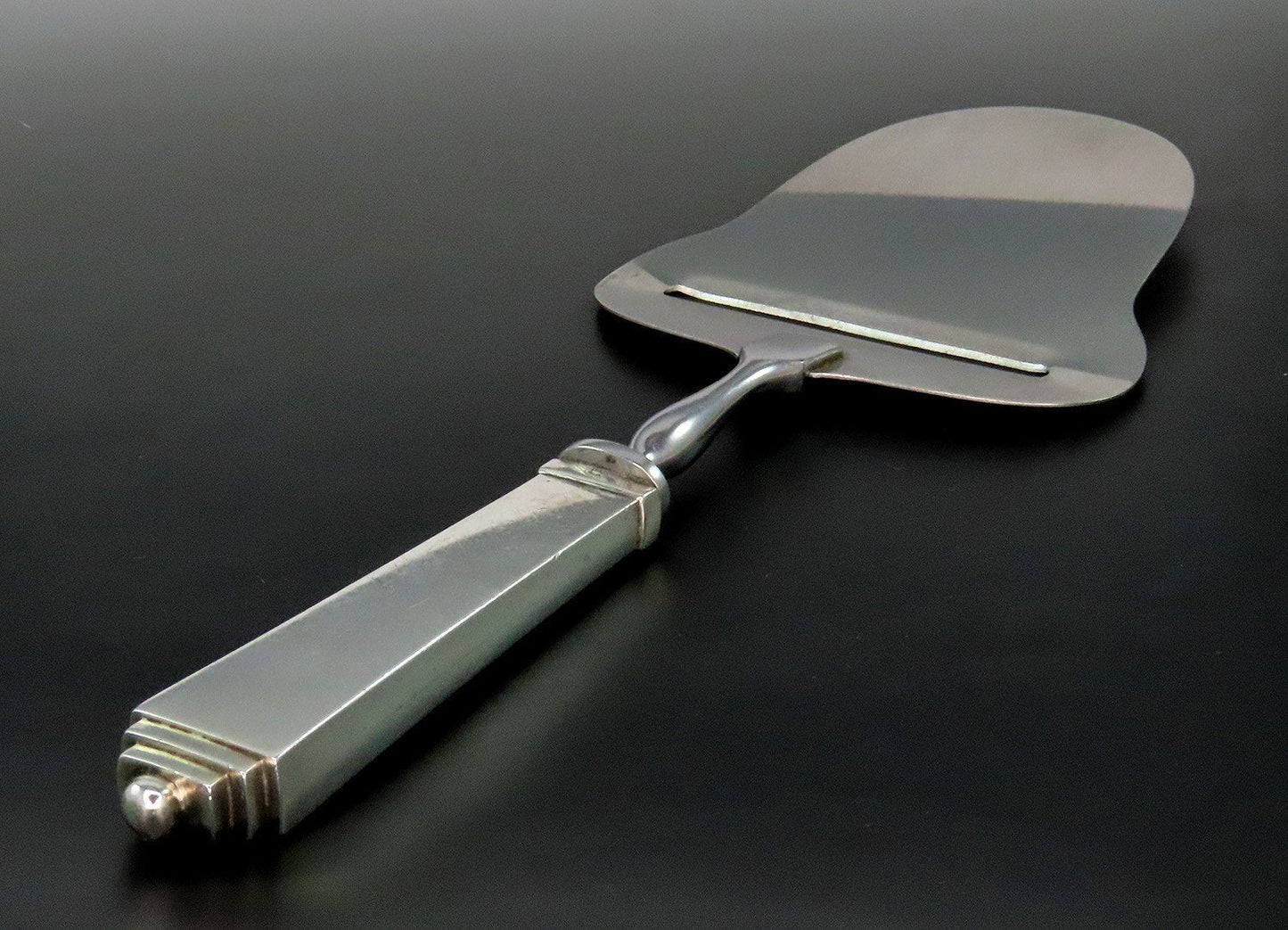 Vintage Georg Jensen Pyramid Sterling Silver Handle Cheese Plane Mandolin