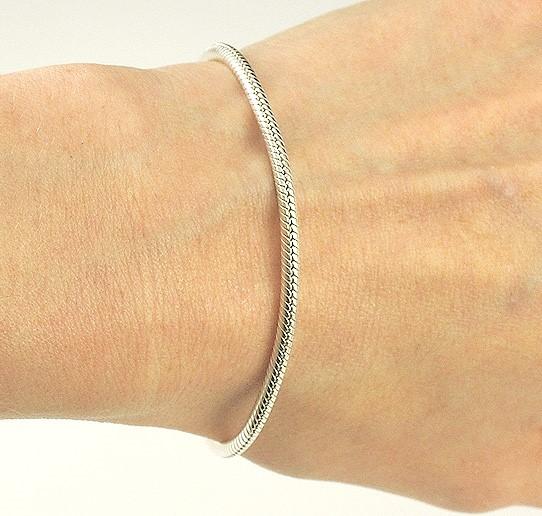 Wonderful Sterling Silver Chamilia Cham Snap Clasp Bracelet for Euro Beads