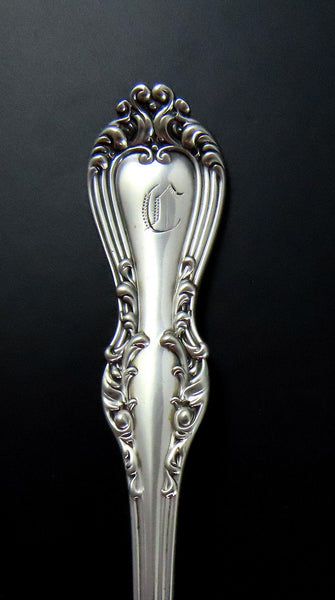 Beautiful Frank Smith Countess Sterling Silver Flat Pierced Tomato Server 7 3/4"