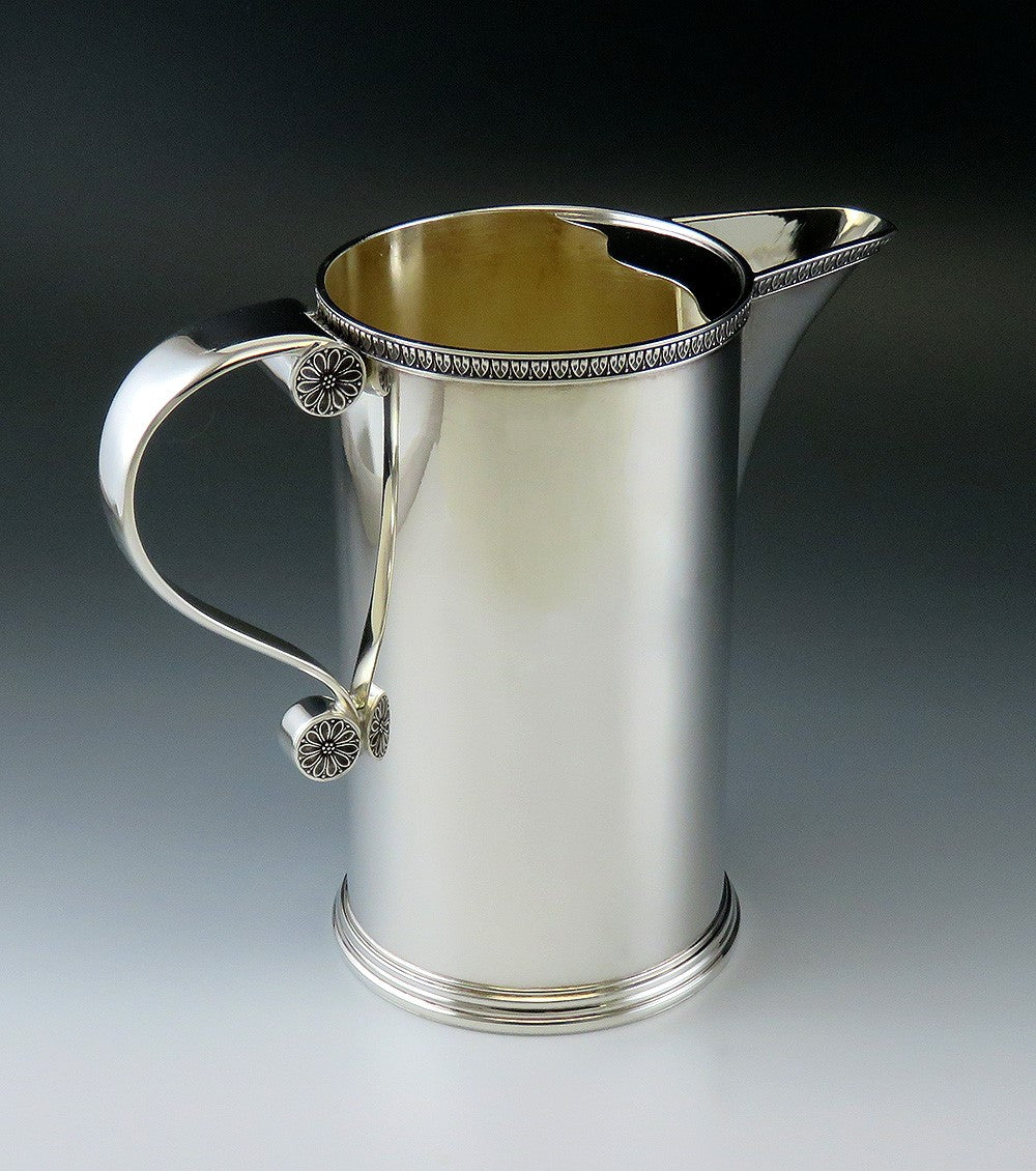 Vintage Buccellati Italian Sterling Silver Barrel Form Pitcher Jug NO MONO 6 3/8