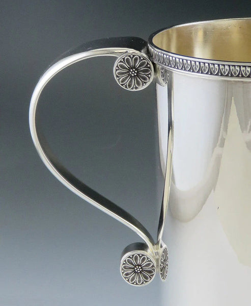 Vintage Buccellati Italian Sterling Silver Barrel Form Pitcher Jug NO MONO 6 3/8