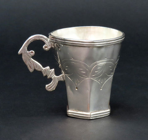 Neat 18th Century Spanish Colonial Silver Cup No Mono 2 1/2 Inches