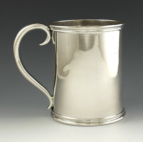 Classic Antique Early 1800s American Coin Silver Cup Mug