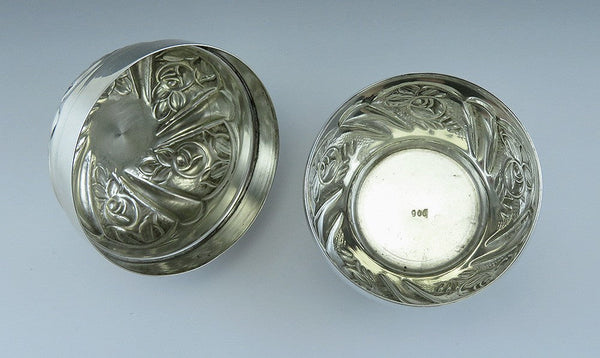 Pure 900 Silver Puja Kumkum Dabbi Trinket Box