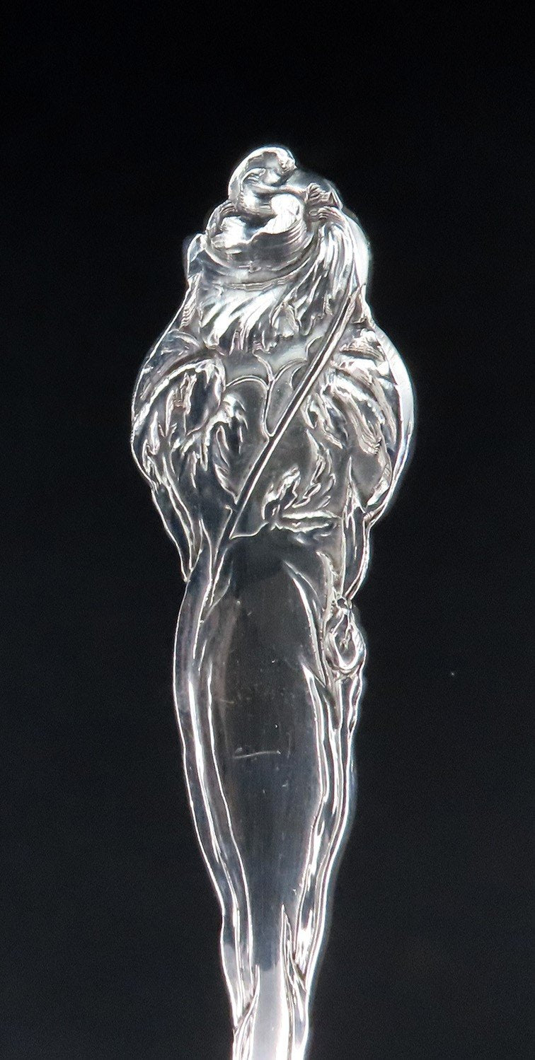 Wonderful Sterling Silver Les Six Fleurs Six Flowers Reed Barton Salad Servers