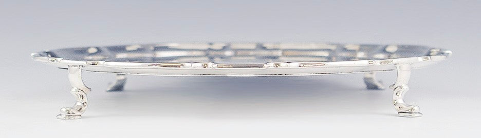 Superb Antique 1918 Tiffany & Co Sterling Silver 1730s Repro Tray 10 1/4"