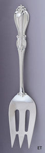 Nice Towle Sterling Silver Queen Elizabeth I Cold Meat Serving Fork 9 1/4"