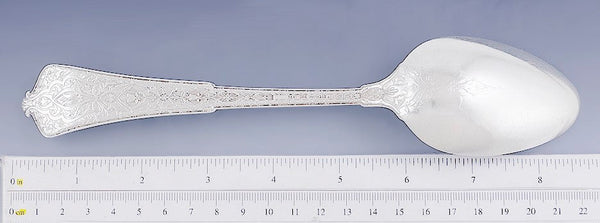 Antique c1880 Sterling Silver Tiffany Persian Serving Spoon 8 5/8"