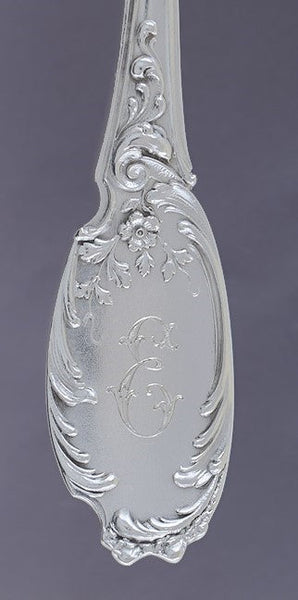 Fab German 800 Silver Bruckmann & Sons Hand Engraved Pie Server E Mono