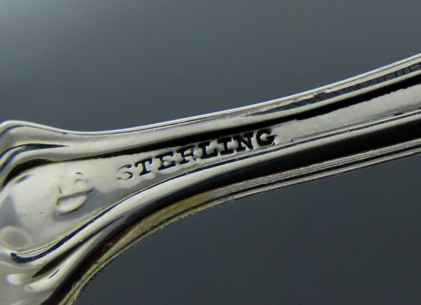 Rare Art Nouveau Durgin Iris Pierced Serving Ladle /Spoon P Mono 6 1/2 Inches