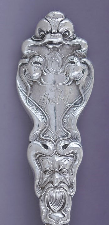 Fab Unger Bros Sterling Silver Douvaine Sardine Serving Fork "Mabel"