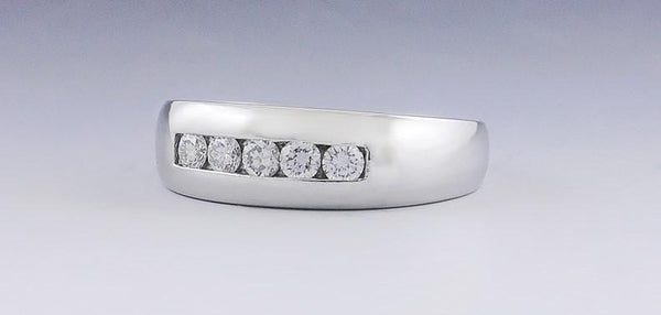 Stunning Platinum and Diamond Ring Band .4 ct