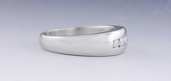 Stunning Platinum and Diamond Ring Band .4 ct