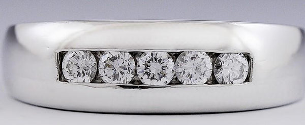 Stunning Platinum and Diamond Ring Band .4 ct