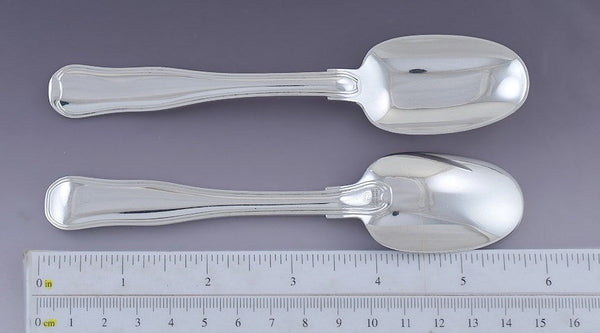 12 Georg Jensen Sterling Silver Old Danish Teaspoons Coffee Spoons 5 3/4"