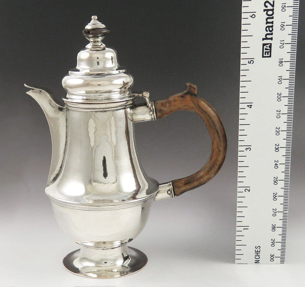 Interesting c1750-1820 Continental European Silver Small Teapot Demitasse Pot