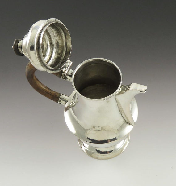 Interesting c1750-1820 Continental European Silver Small Teapot Demitasse Pot