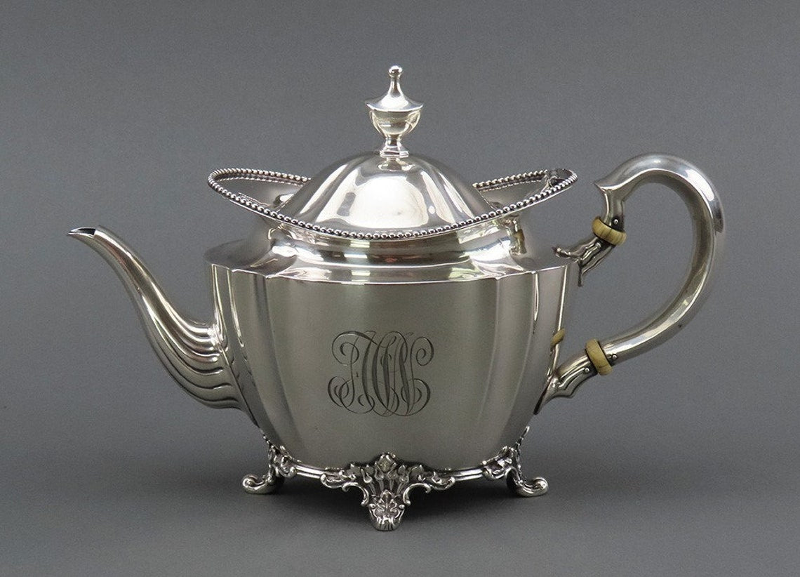 Elegant Tiffany and Co Sterling Silver 1890s 3pc Tea Set