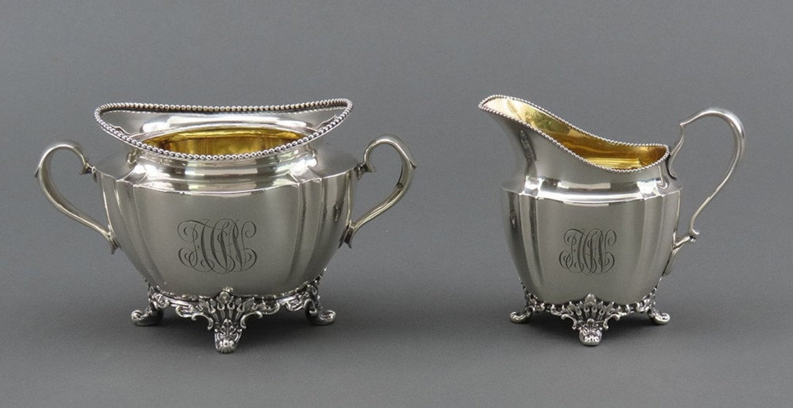 Elegant Tiffany and Co Sterling Silver 1890s 3pc Tea Set