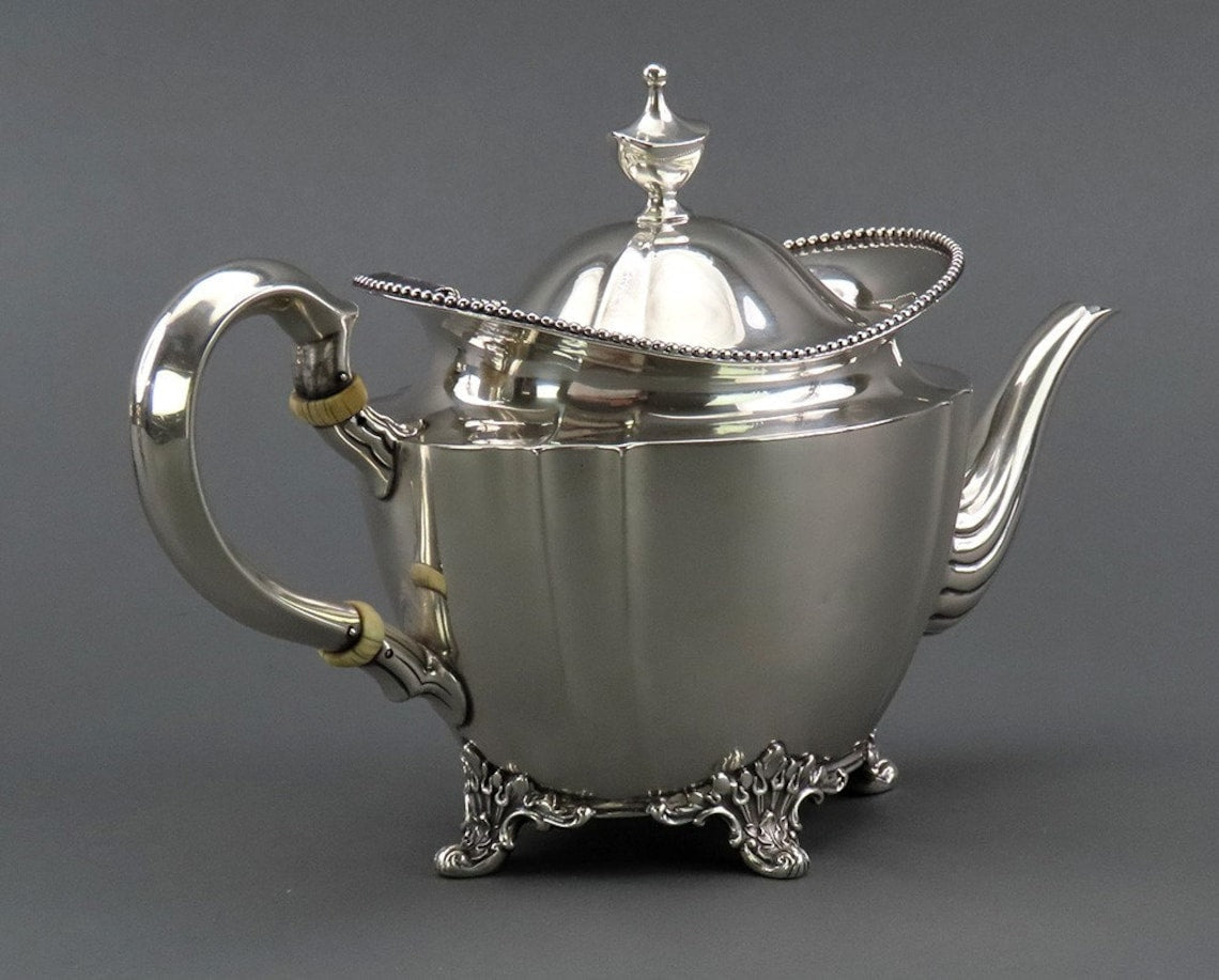 Elegant Tiffany and Co Sterling Silver 1890s 3pc Tea Set