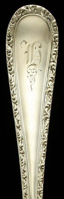 Antique 1891 American Victorian Sterling Silver Lettuce Serving Fork 8 3/8"