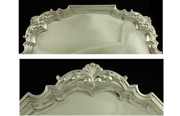 1752 ANTIQUE DUTCH AMSTERDAM SILVER TRAY