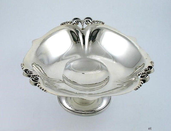 INTERNATL ALPHONSE LAPAGLIA STYLE STERLING SILVER PEDESTAL BOWL