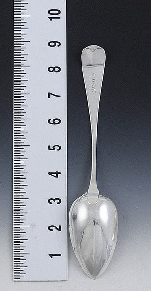 1797 Antique Georgian Sterling Silver Tablespoon Serving Spoon 8 3/4"