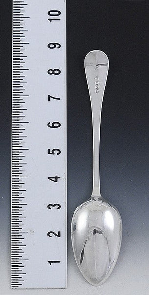 Antique 1808 Old English Georgian Sterling Silver Tablespoon Serving Spoon