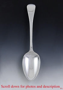 1816 Georgian Sterling Silver Old English Tablespoon or Serving Spoon